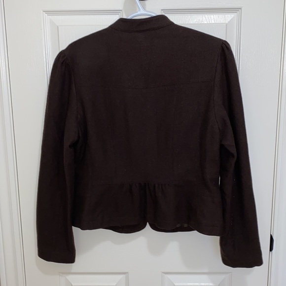 Ricki’s | Woman’s Brown Button Up Blazer - Size 12 - Picture 2 of 7